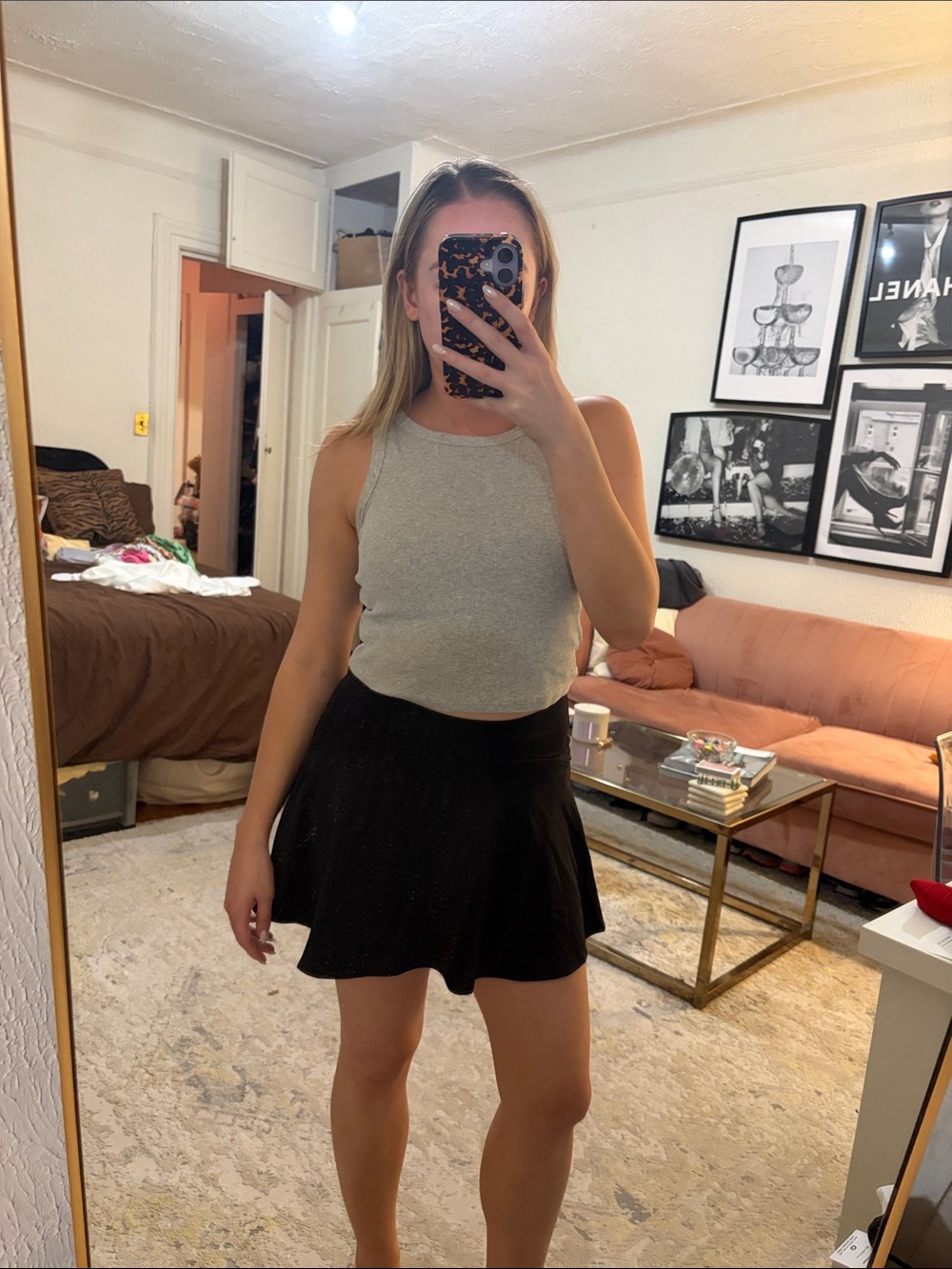 Black Tennis Skirt
